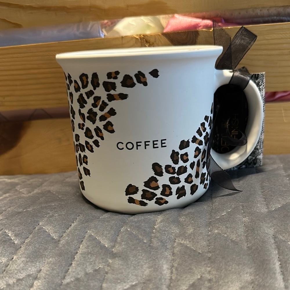 Rachel Zoe Leopard print Coffee Mug.